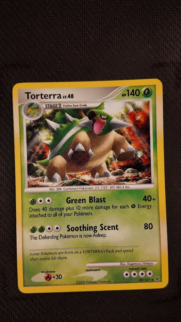 Torterra 1 39 Platinum | Pokemon kaart, Ophalen, Zo goed als nieuw, Losse kaart