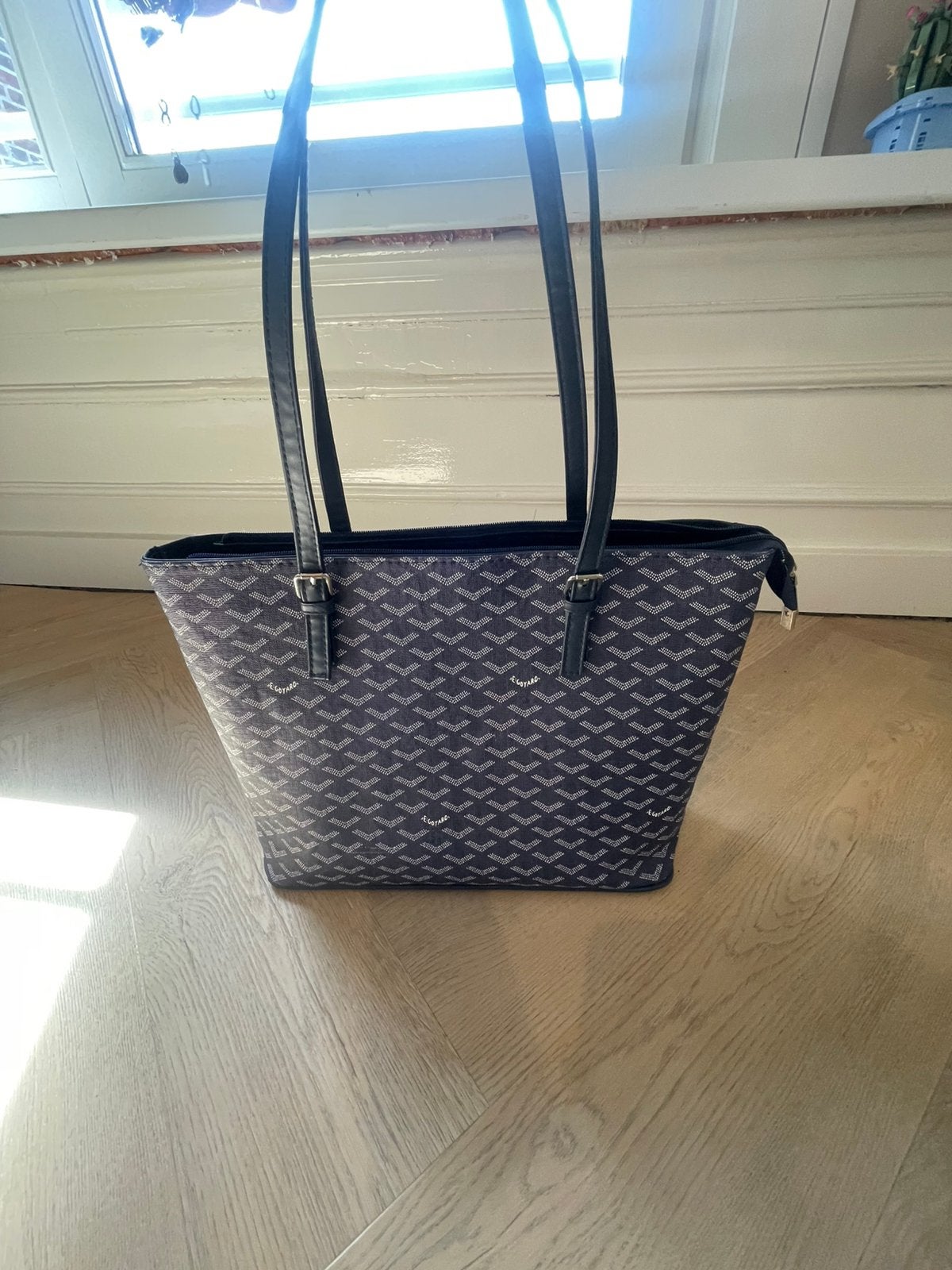Blauwe goyard tas, Ophalen of Verzenden, Zo goed als nieuw, Blauw