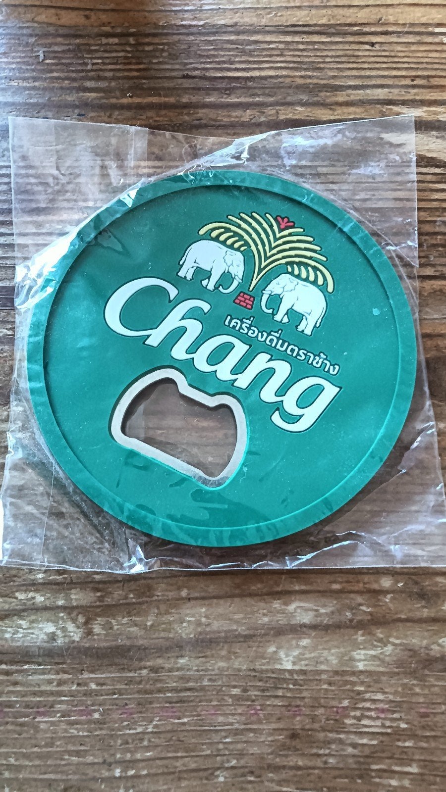 Thais Chang Bieropener / Flesopener - Groen olifant, Verzamelen, Biermerken, Ophalen of Verzenden, Nieuw, Flesopener, Overige merken