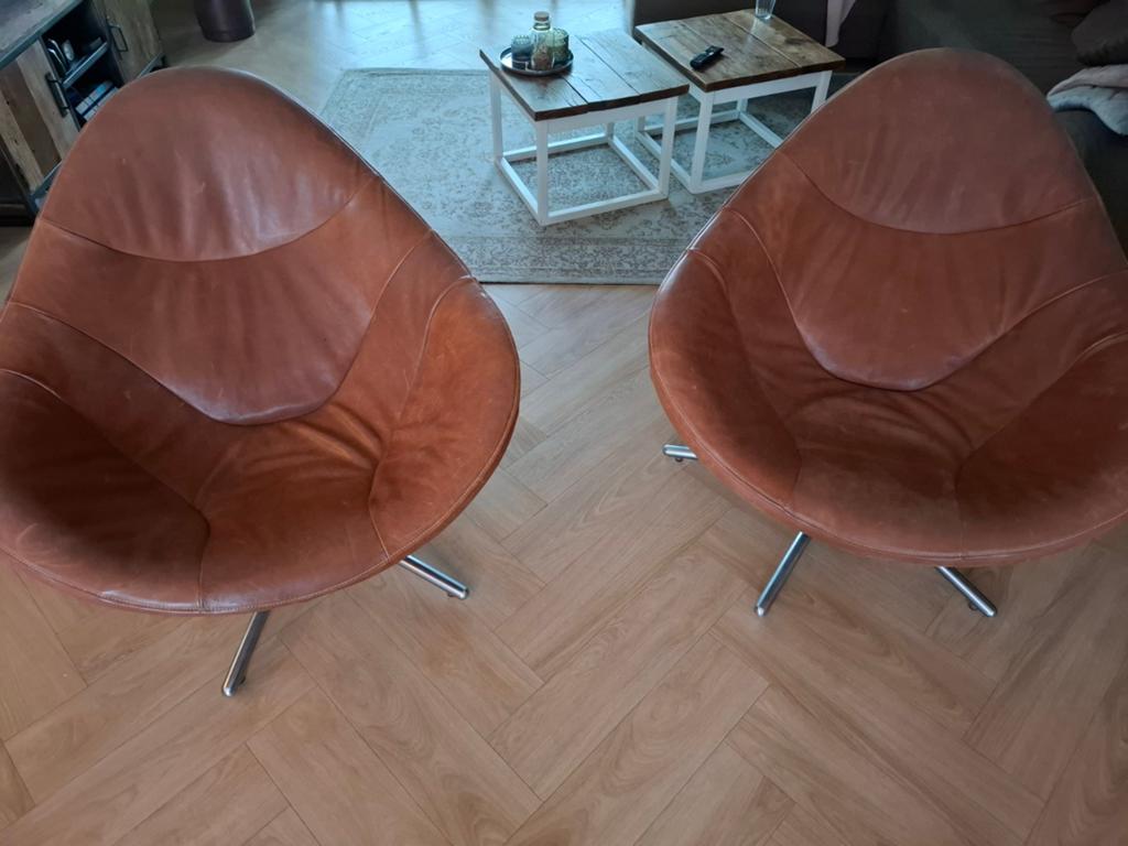 2 prachtige HIDDE fauteuil in topstaat, Ophalen, Zo goed als nieuw, 75 tot 100 cm, 50 tot 75 cm