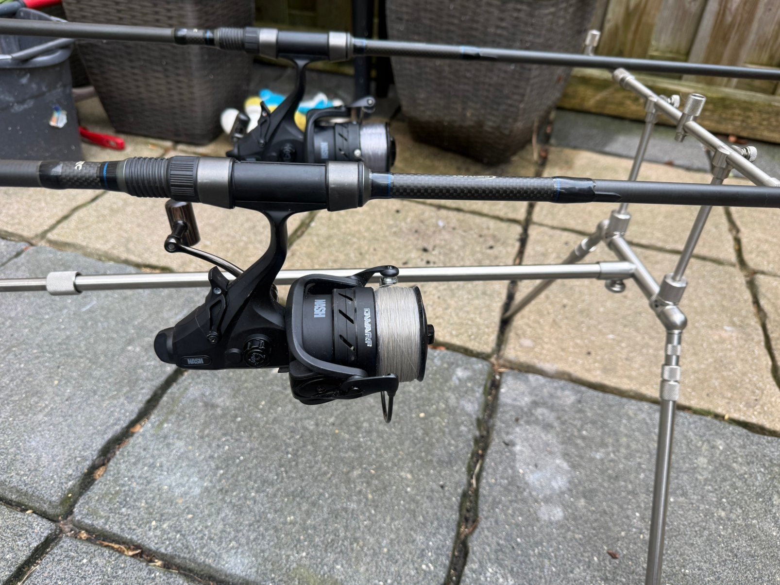 Twee keer nash dwarf en jrc contact 10ft 3 lb, Ophalen, Gebruikt, Complete set