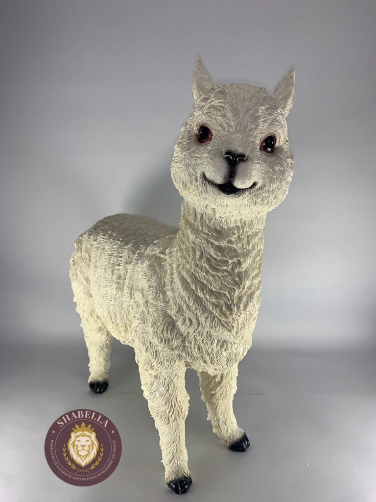 Alpaca in de kleur crème - Shabella decoratie, Shabella, Nieuw, Ophalen of Verzenden, Landelijk