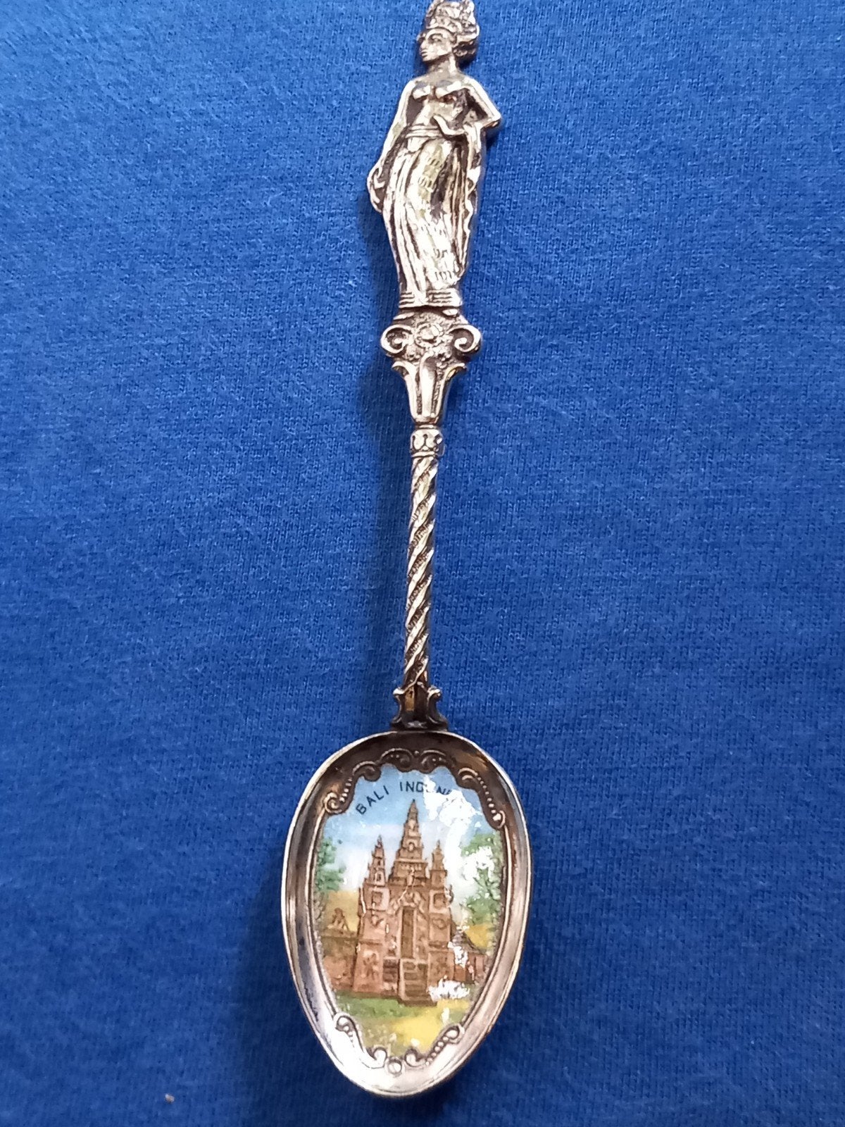 Bali verzilverd met emaille, Antiek en Kunst, Ophalen of Verzenden