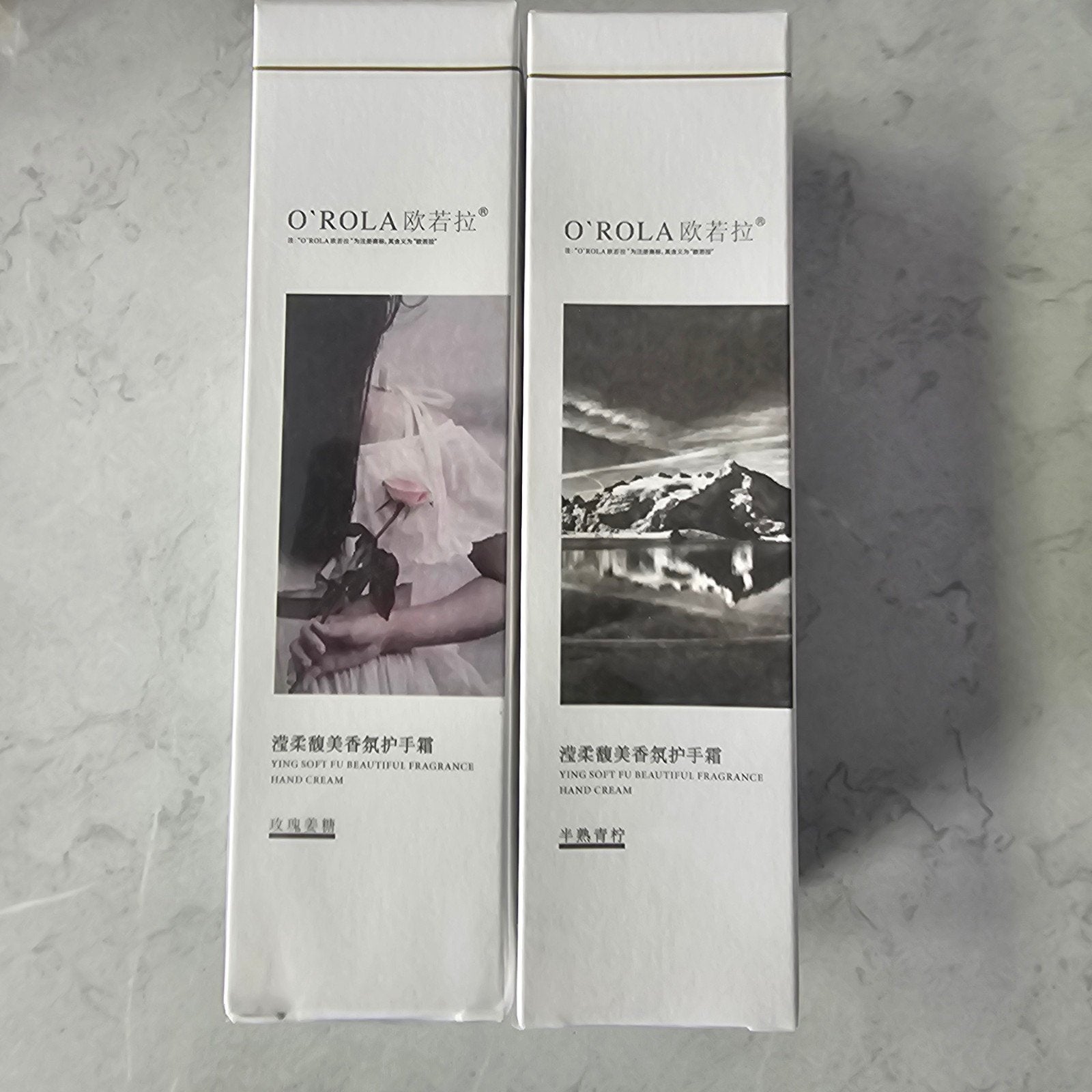 O'ROLA Handcrème Set: Roos en Limoen Geur, Ophalen of Verzenden, Nieuw, Bodylotion, Crème of Olie
