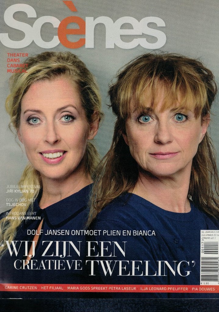 Plien en Bianca in SCÈNES - december 2016/januari 2017., Boeken, Verzenden, Zo goed als nieuw, Muziek, Film of Tv