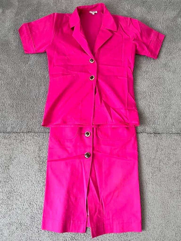 Yves Saint Laurent jas en rok set origineel!, Maat 38/40 (M), Kostuum of Pak, Ophalen of Verzenden, Zo goed als nieuw