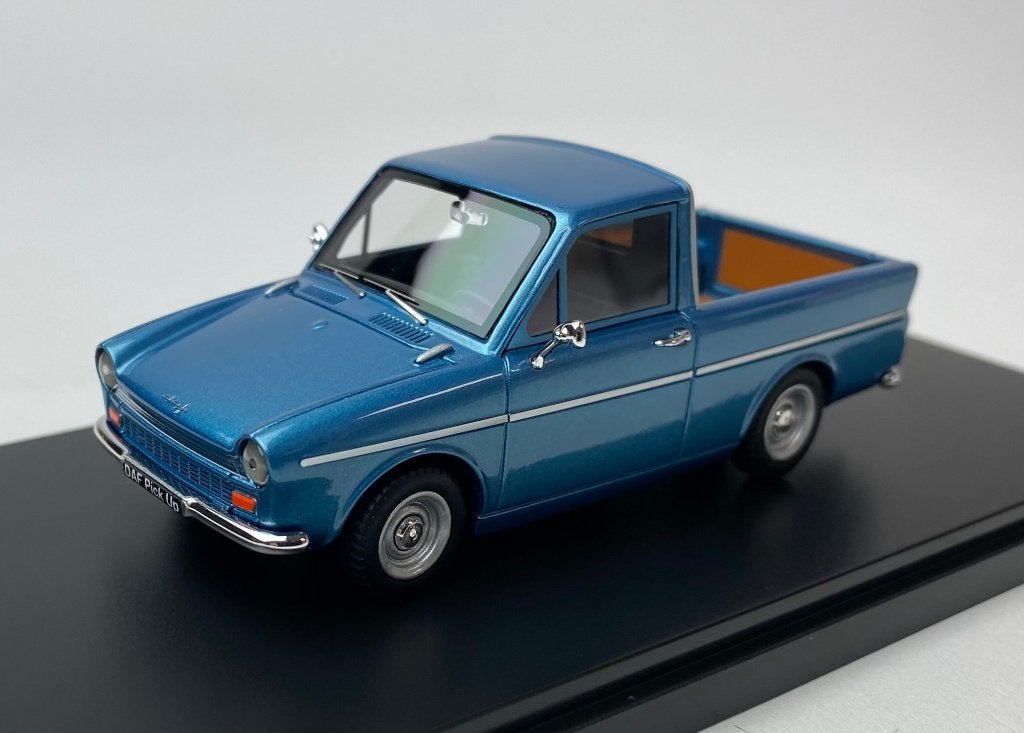 Lagamo 1:43 Daf 750 Pick Up 1965 metallic blauw- Limited 50x, Overige merken, -, Nieuw, Ophalen of Verzenden