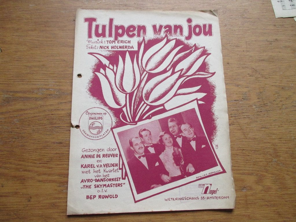 TULPEN VAN JOU, Gebruikt, Ophalen of Verzenden, Artiest of Componist, Populair