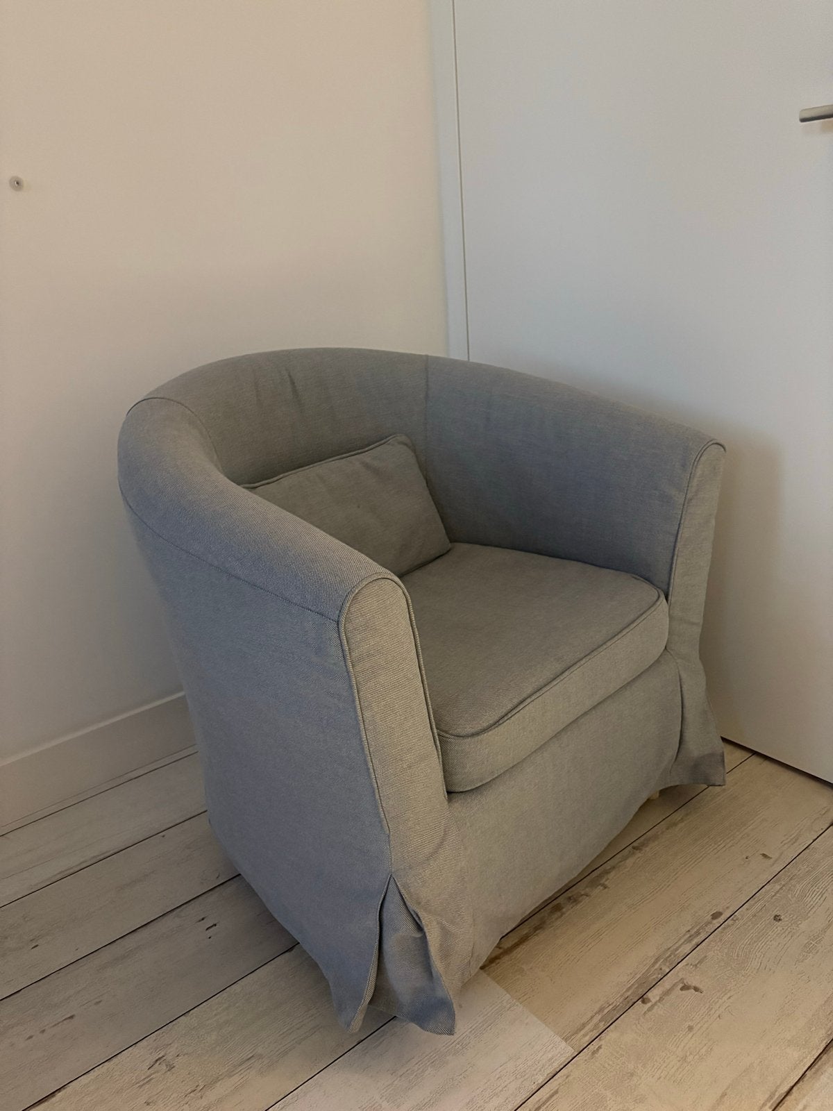 Ikea Tullsta fauteuil - Grijs, Huis en Inrichting, Gebruikt, Ophalen of Verzenden, Eén, Stof