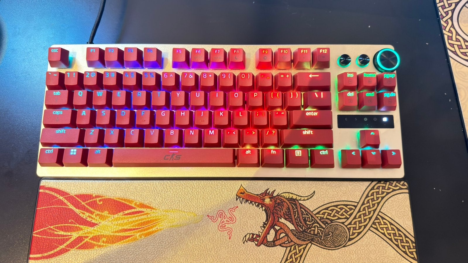 Razer Huntsman V3 Pro Tenkeyless Counter-Strike 2 DragonLore, Ophalen, Zo goed als nieuw