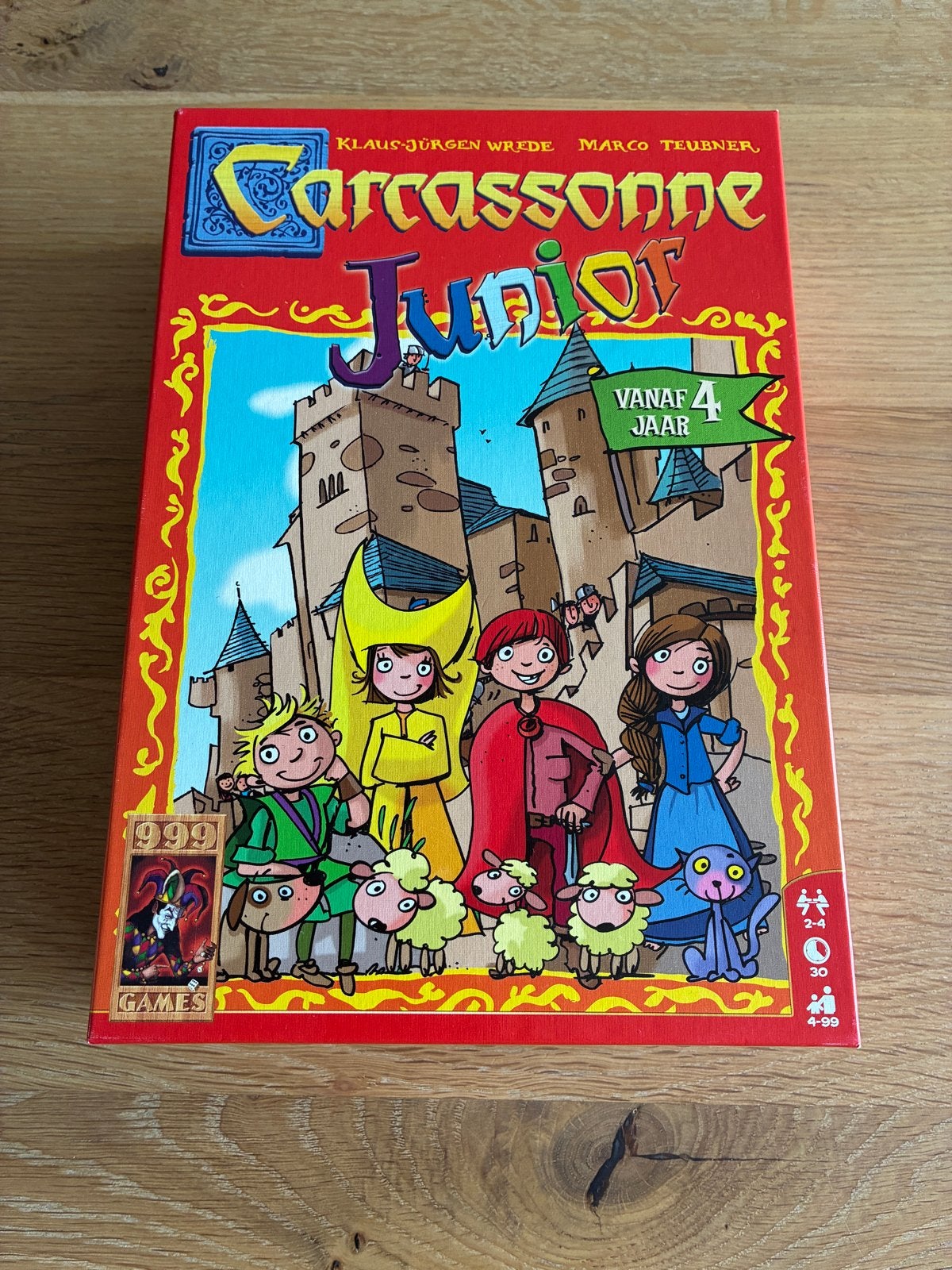 Carcassonne Junior bordspel, Een of twee spelers, Ophalen of Verzenden, Zo goed als nieuw