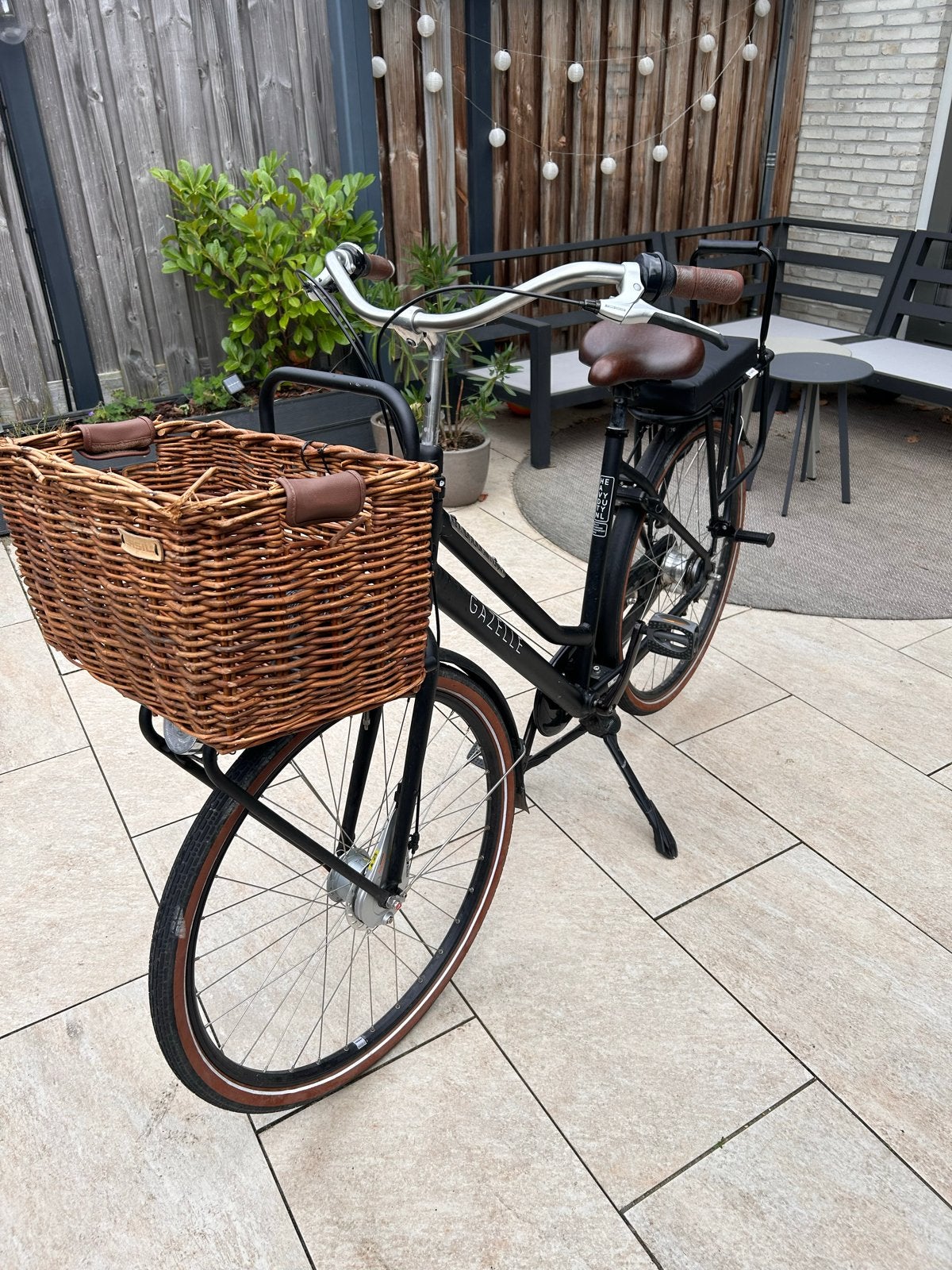 Gazelle HeavyDuty NL transportfiets met mand en kinderzitje, Ophalen, Gebruikt, Versnellingen, 50 tot 53 cm