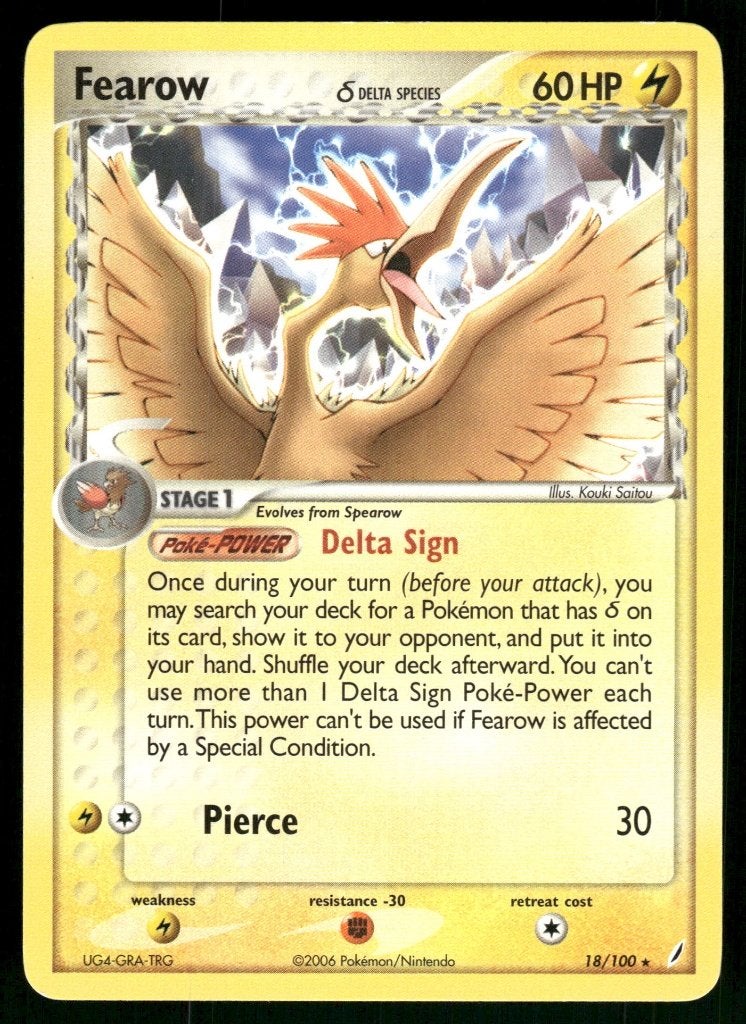 Fearow δ 18/100 - Crystal Guardians (NM), Verzenden, Gebruikt