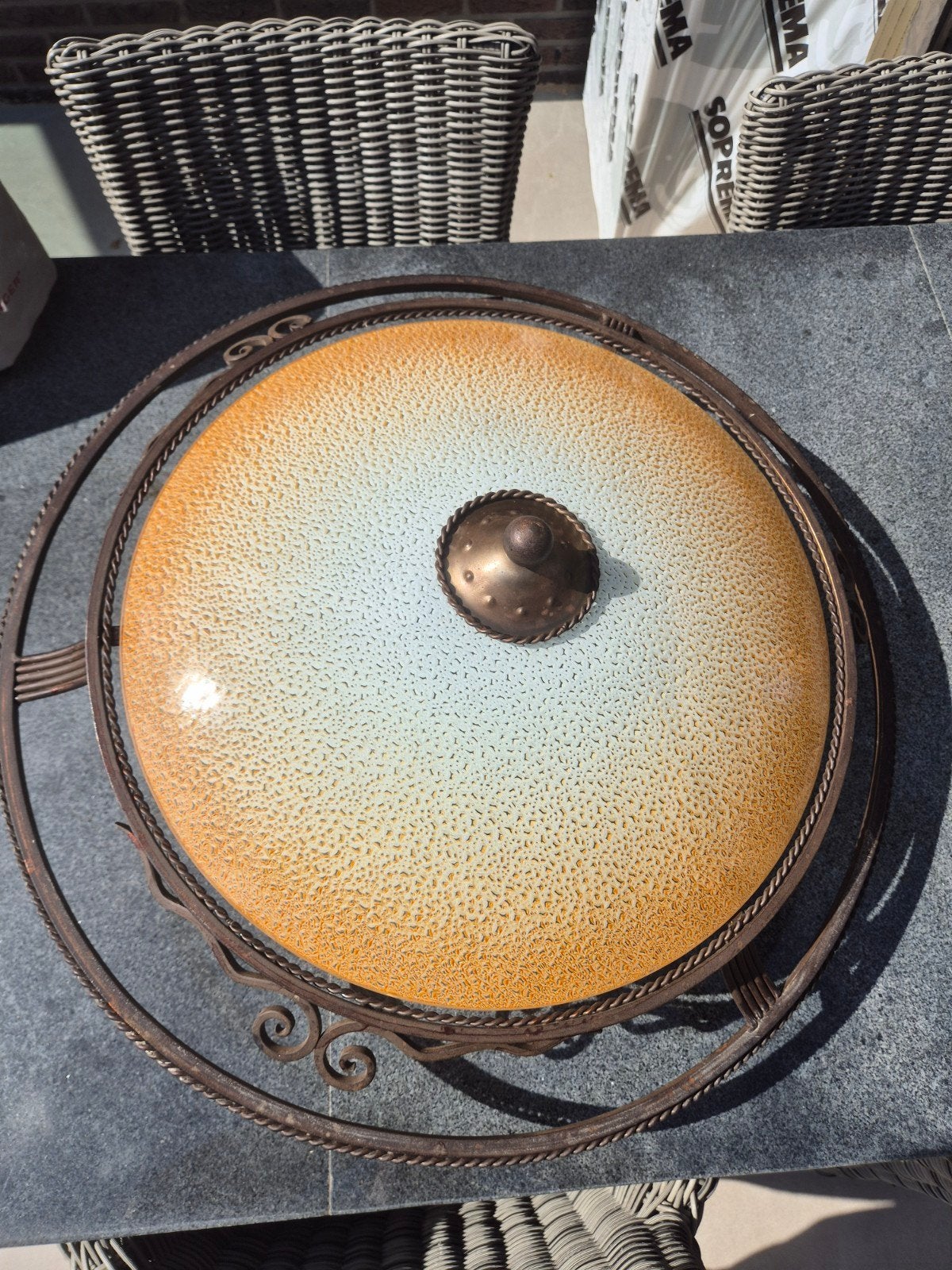 Plafondlamp te koop, Ophalen, Zo goed als nieuw
