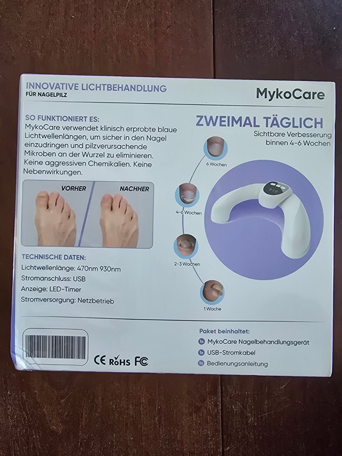 MykoCare Innovatieve Lichtbehandeling van kalknagels, Ophalen of Verzenden, Nieuw