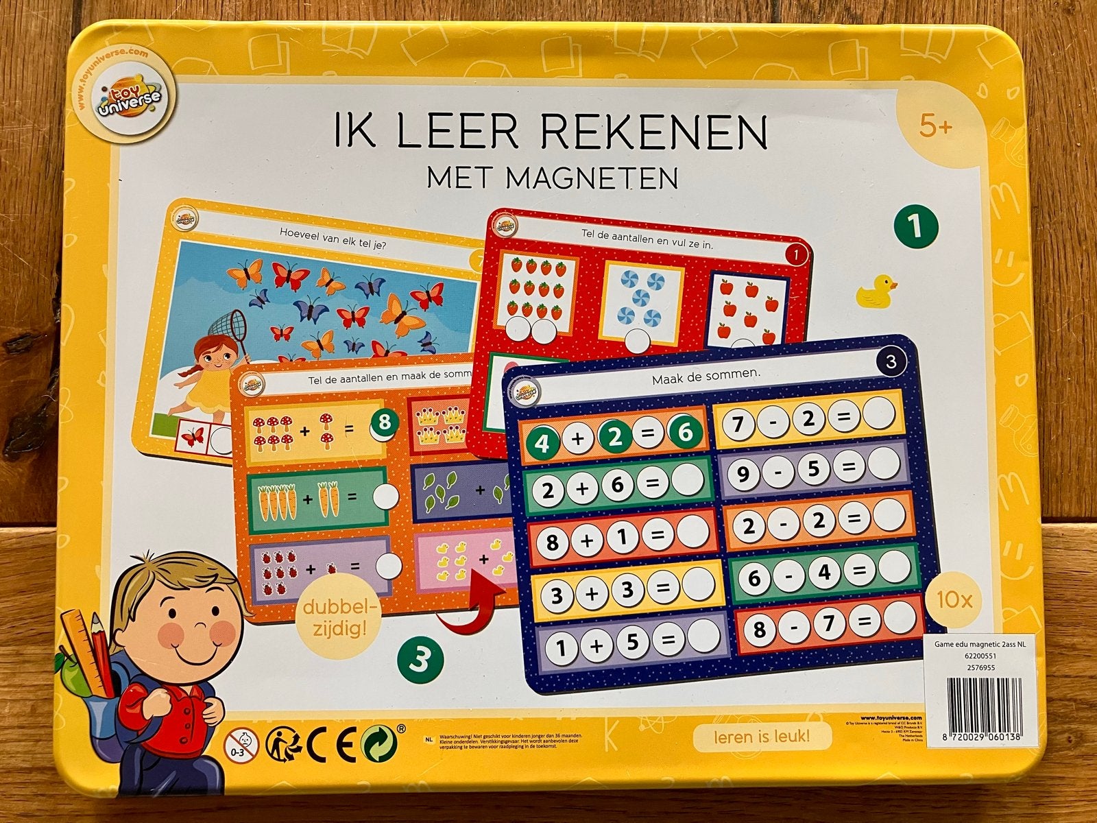 Magnetische rekendoos - Ik Leer Rekenen Met Magneten - 5+, Ophalen of Verzenden, Zo goed als nieuw, Rekenen