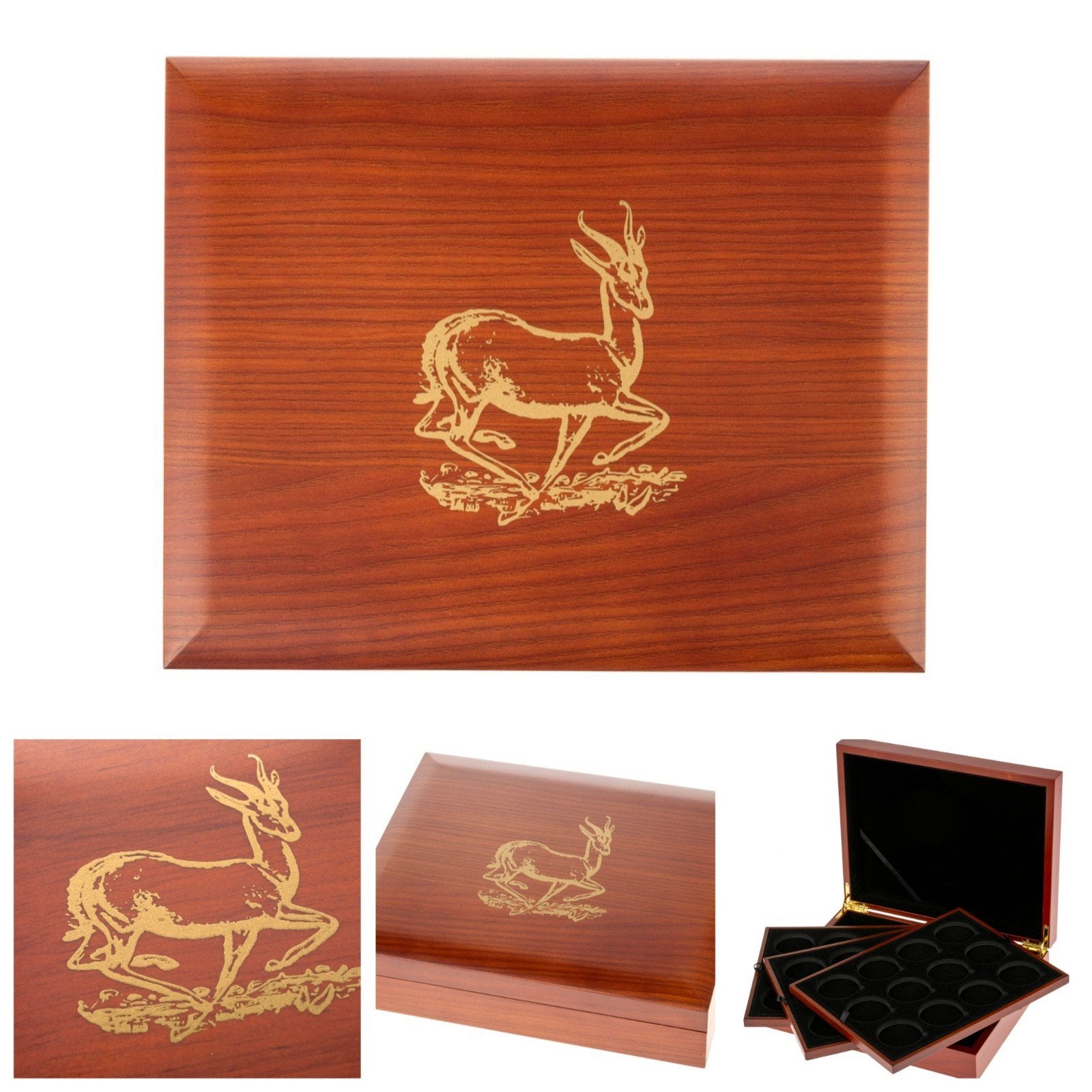 Krugerrand verzamelbox voor 1 oz zilveren munten, Ophalen of Verzenden, Zilver