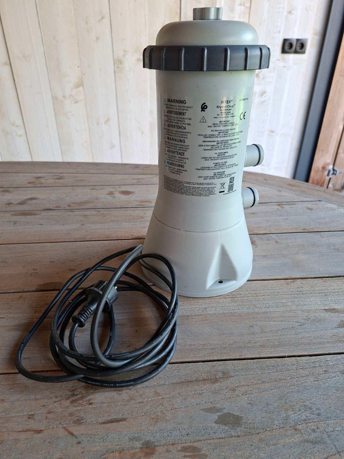 Intex Krystal Clear filterpomp zwembadpomp 638R, Ophalen of Verzenden, Zo goed als nieuw, Zwembadpomp