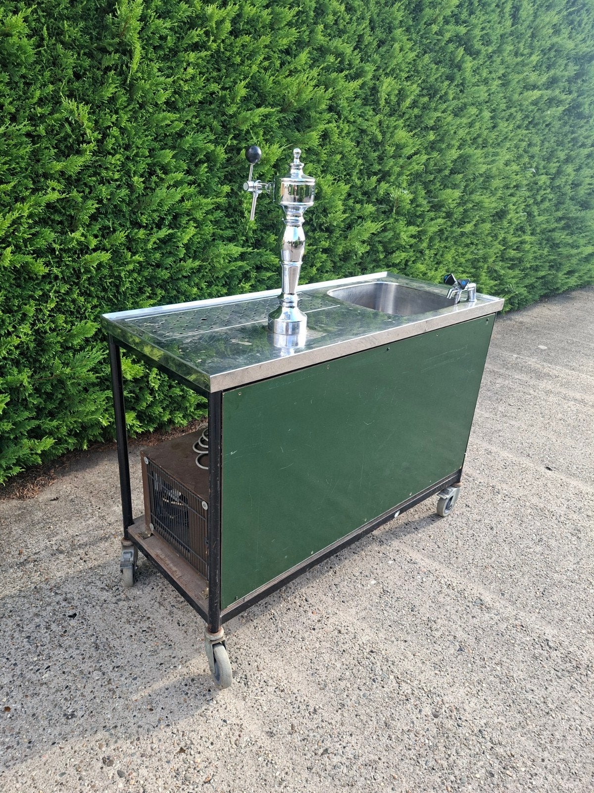 Mobiele tapinstallatie met spoelbak - 1.30m, Ophalen of Verzenden