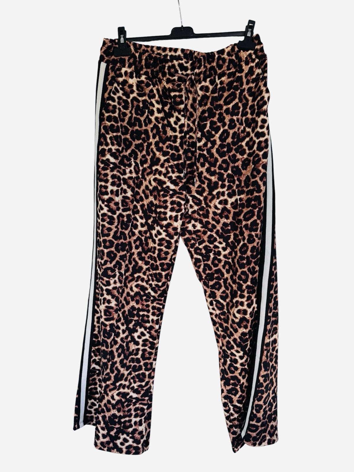 Luipaard Travel Broek met Bies - Maat L, Maat 42/44 (L), Nieuw, Lang, Meerkleurig