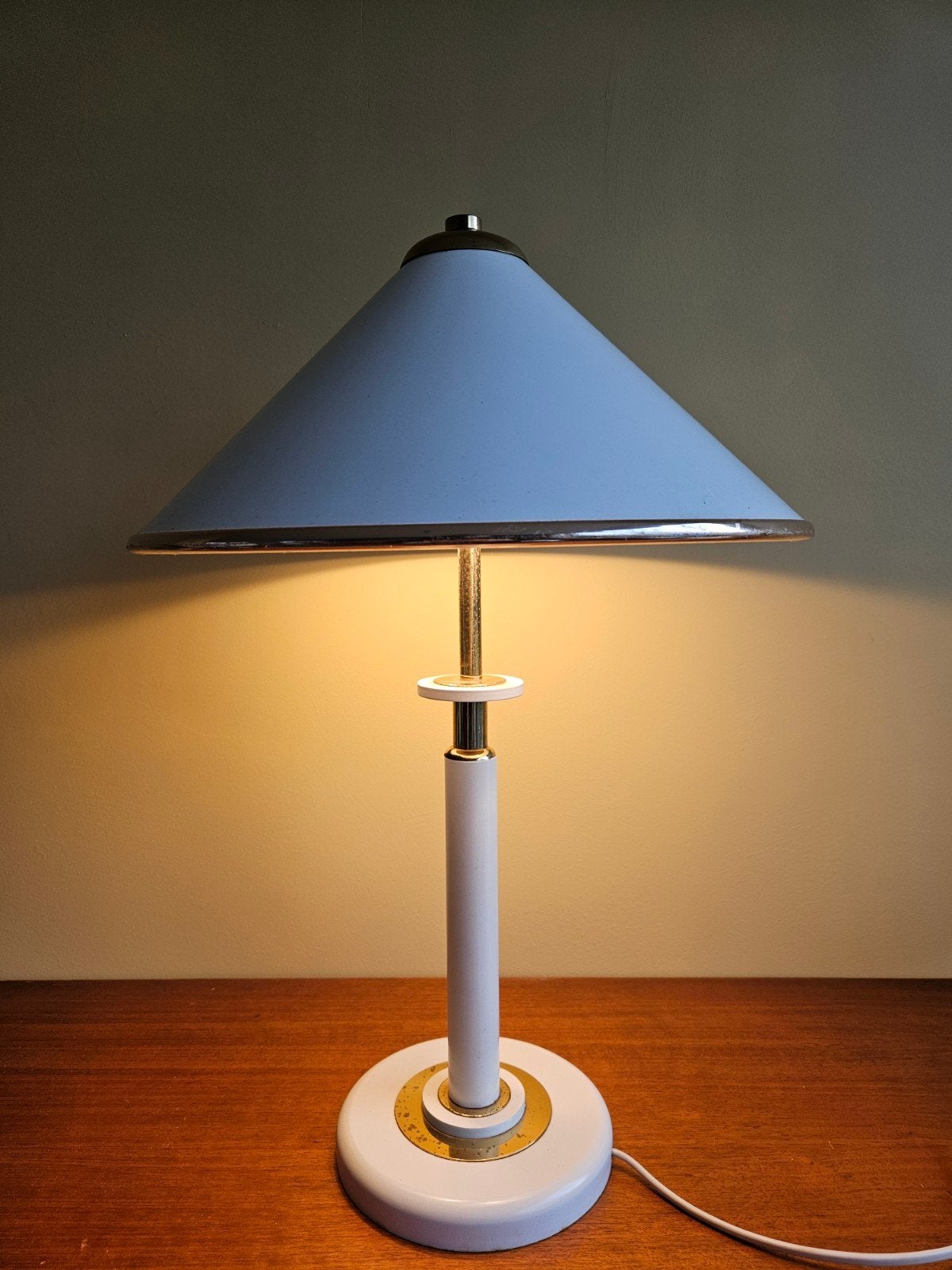 Vintage Bony Design tafellamp met verstelbare kap, Ophalen of Verzenden