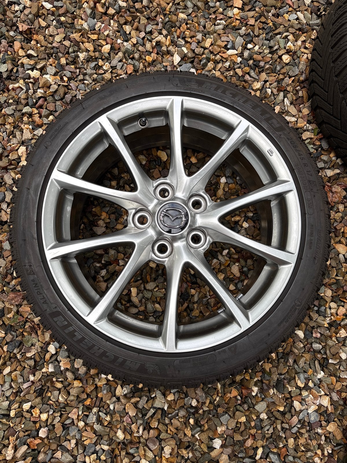 Mazda MX-5 NC Lichtmetalen Velgen met Michelin Winterbanden, Ophalen of Verzenden, Gebruikt