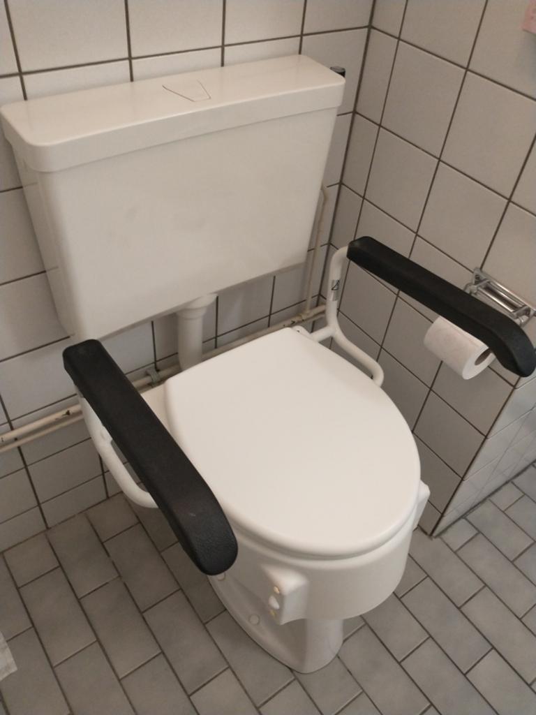 Afneembare Toiletverhoger met beweegbare armleuningen, Ophalen