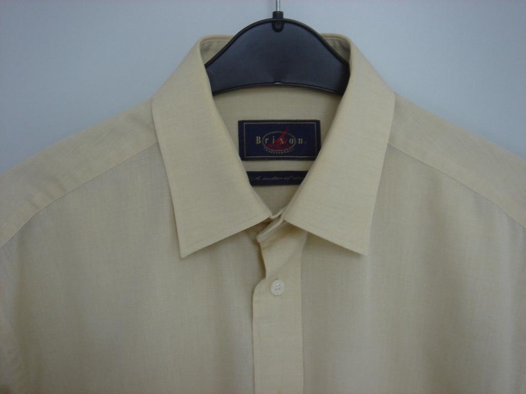 Brixon geel overhemd maat 41, Kleding | Heren, Geel, Ophalen of Verzenden, Halswijdte 41/42 (L), Gedragen