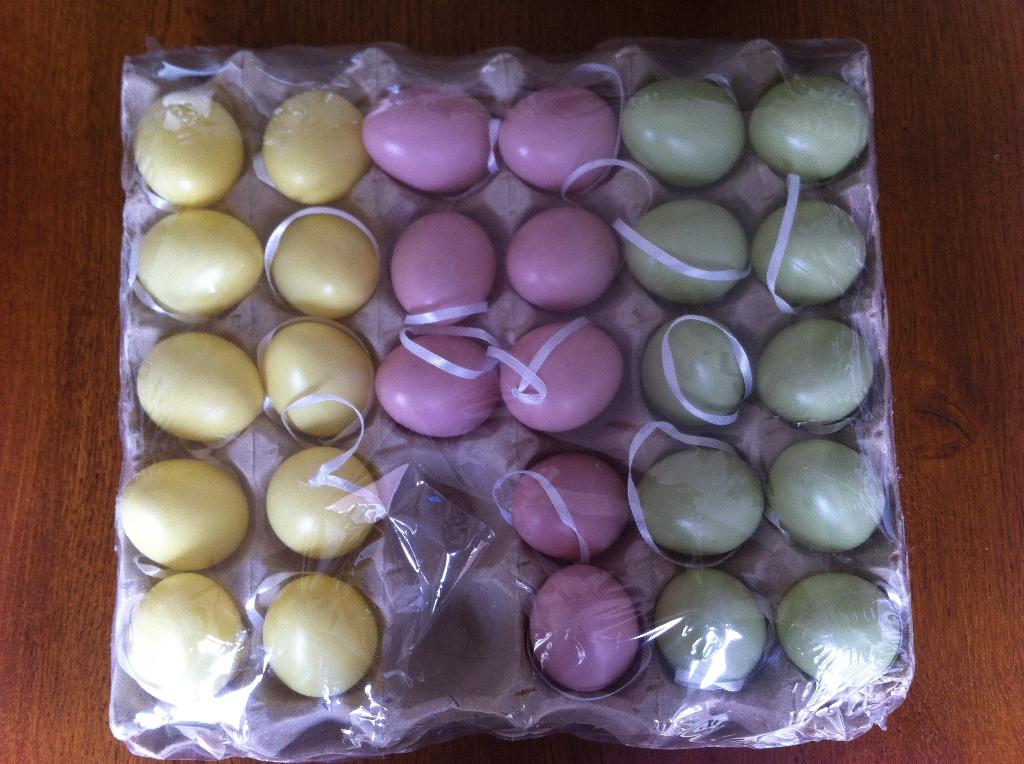 Paaseieren Deco Geel/Roze/Rose met Ophanglintje Nieuw, Ophalen of Verzenden, Nieuw