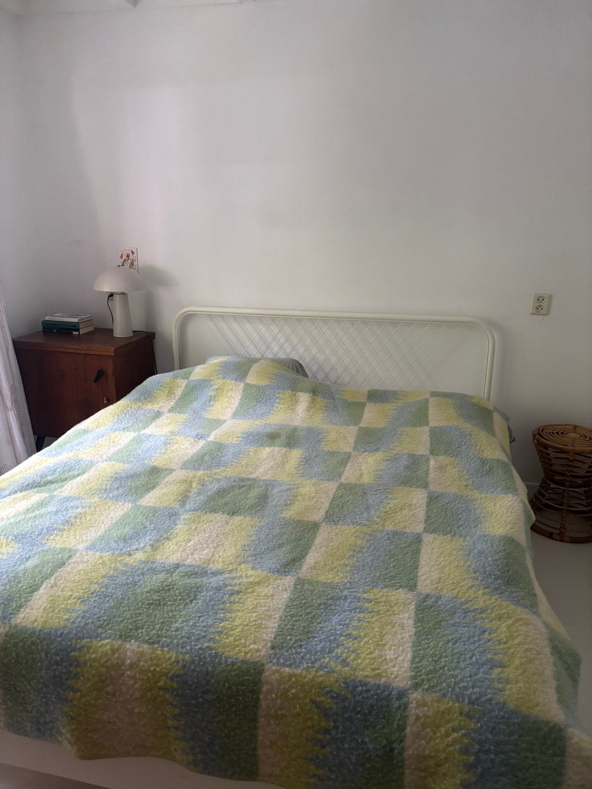 Grote wollen deken - schapenwol, Ophalen, Gebruikt, 210 cm, Wol