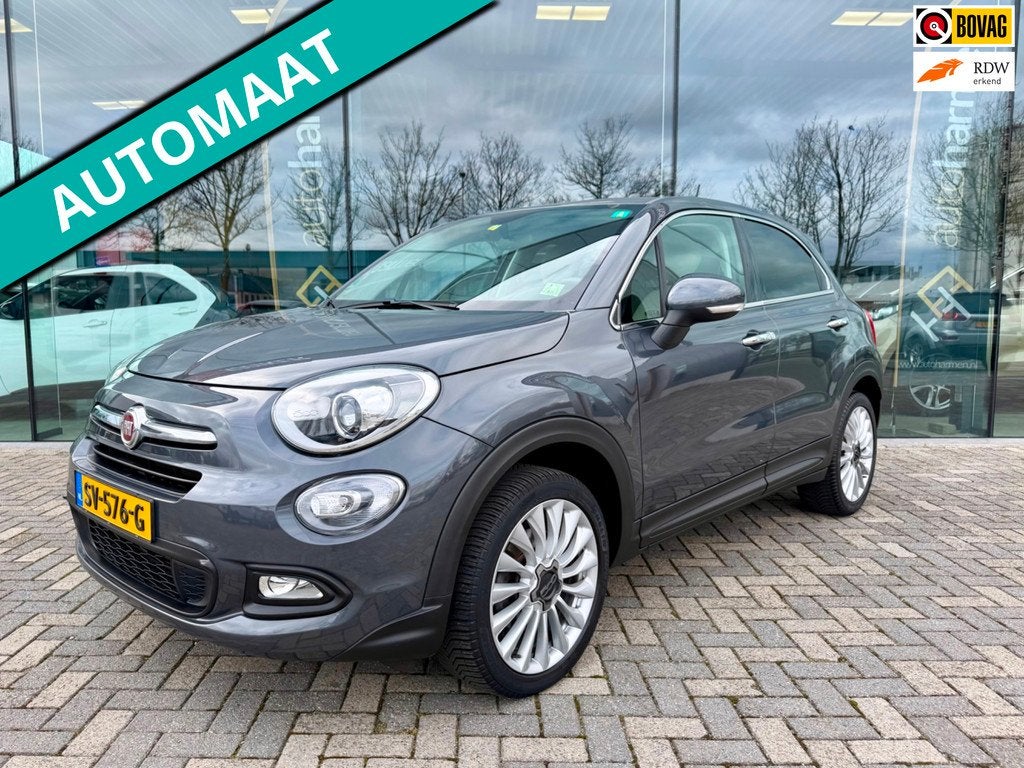 Fiat 500 X 1.4 Turbo automaat MultiAir Lounge, Leder, Xenon,, Gebruikt, 4 cilinders, Bluetooth, 600 kg