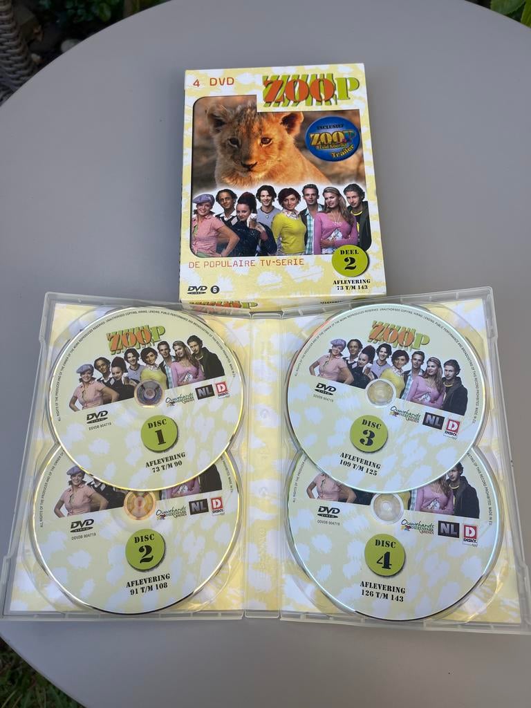 ZOOP De Populaire TV-Serie Deel 2 - 4 DVD Boxset, Cd's en Dvd's, Dvd's | Tv en Series, Gebruikt, Alle leeftijden, Ophalen of Verzenden