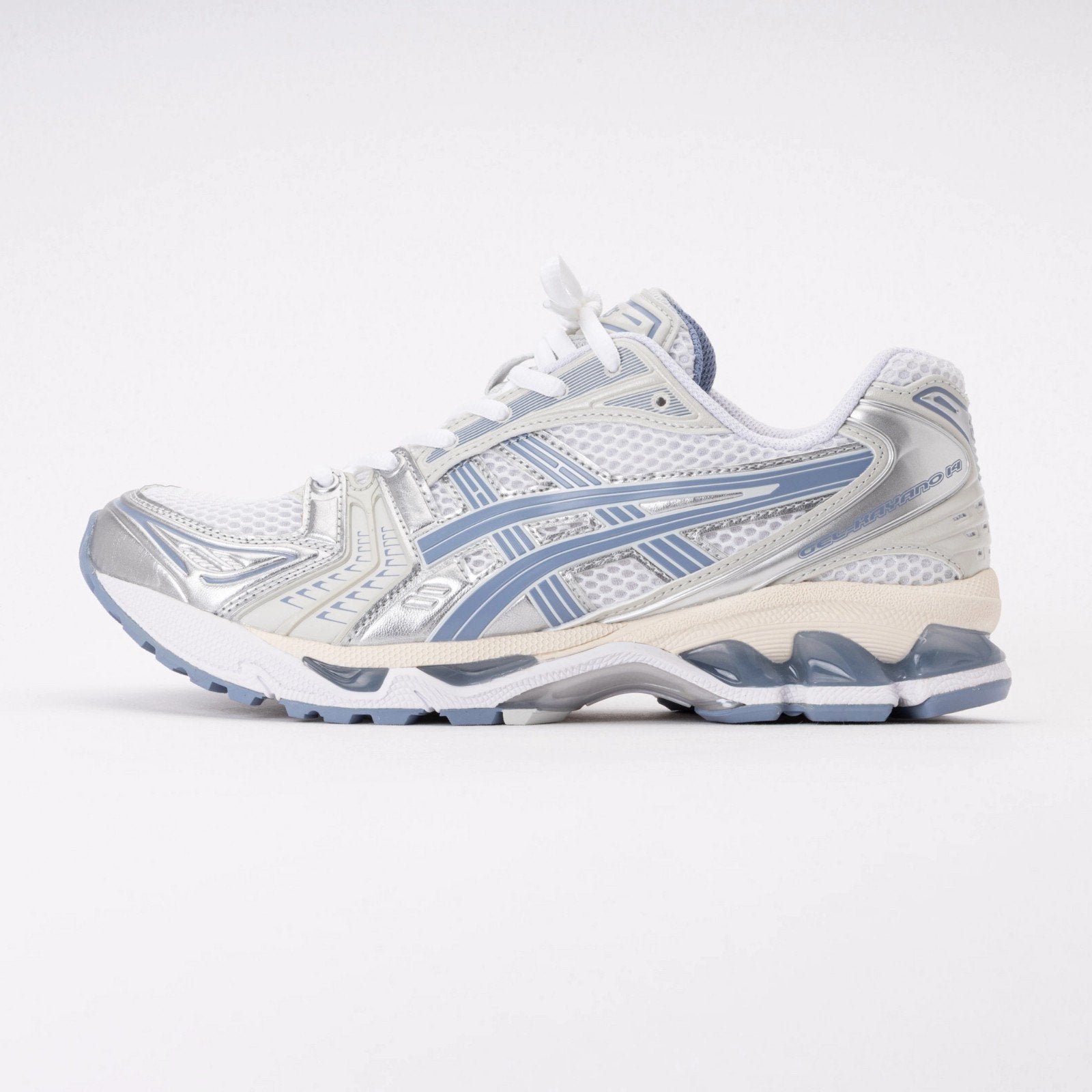 ASICS Unisex GEL-KAYANO 14 White/Light Navy, Ophalen of Verzenden, Nieuw, Blauw