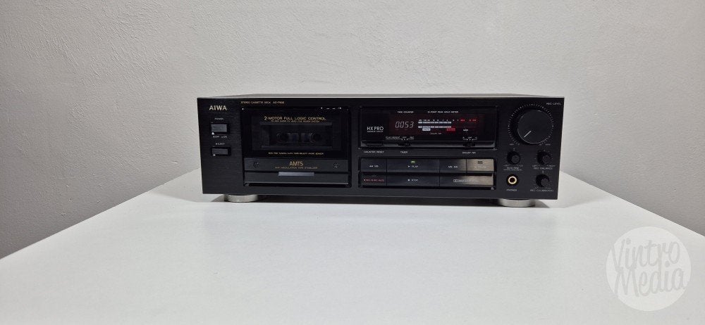 Aiwa AD-F600 Cassettedeck | Tape | Nieuwe Snaren | Garantie, Ophalen of Verzenden, Enkel, Overige merken, Tiptoetsen