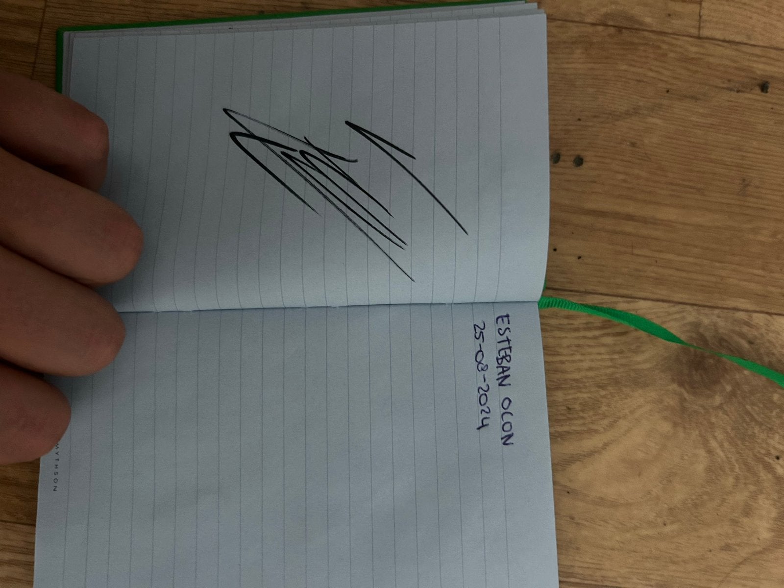 Gesigneerd notitieboekje met F1 handtekeningen, Ophalen of Verzenden, Zo goed als nieuw, Overige sporten, Boek of Tijdschrift