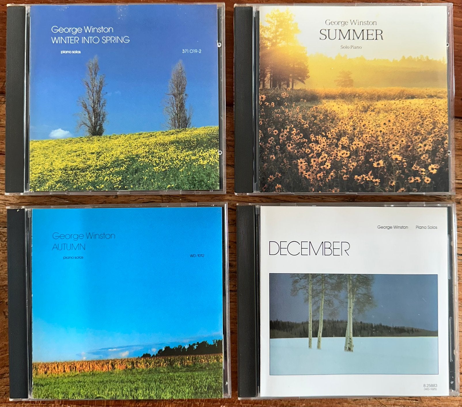 George Winston CD bundel - Sfeervolle pianomuziek, Inclusief boekje, Klassieke muziek, Ophalen of Verzenden, Zo goed als nieuw