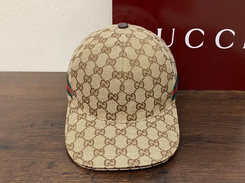 Nieuwste Gucci GG canvas Cap Size M, Kleding | Heren, Nieuw, Ophalen of Verzenden, Gucci, Pet