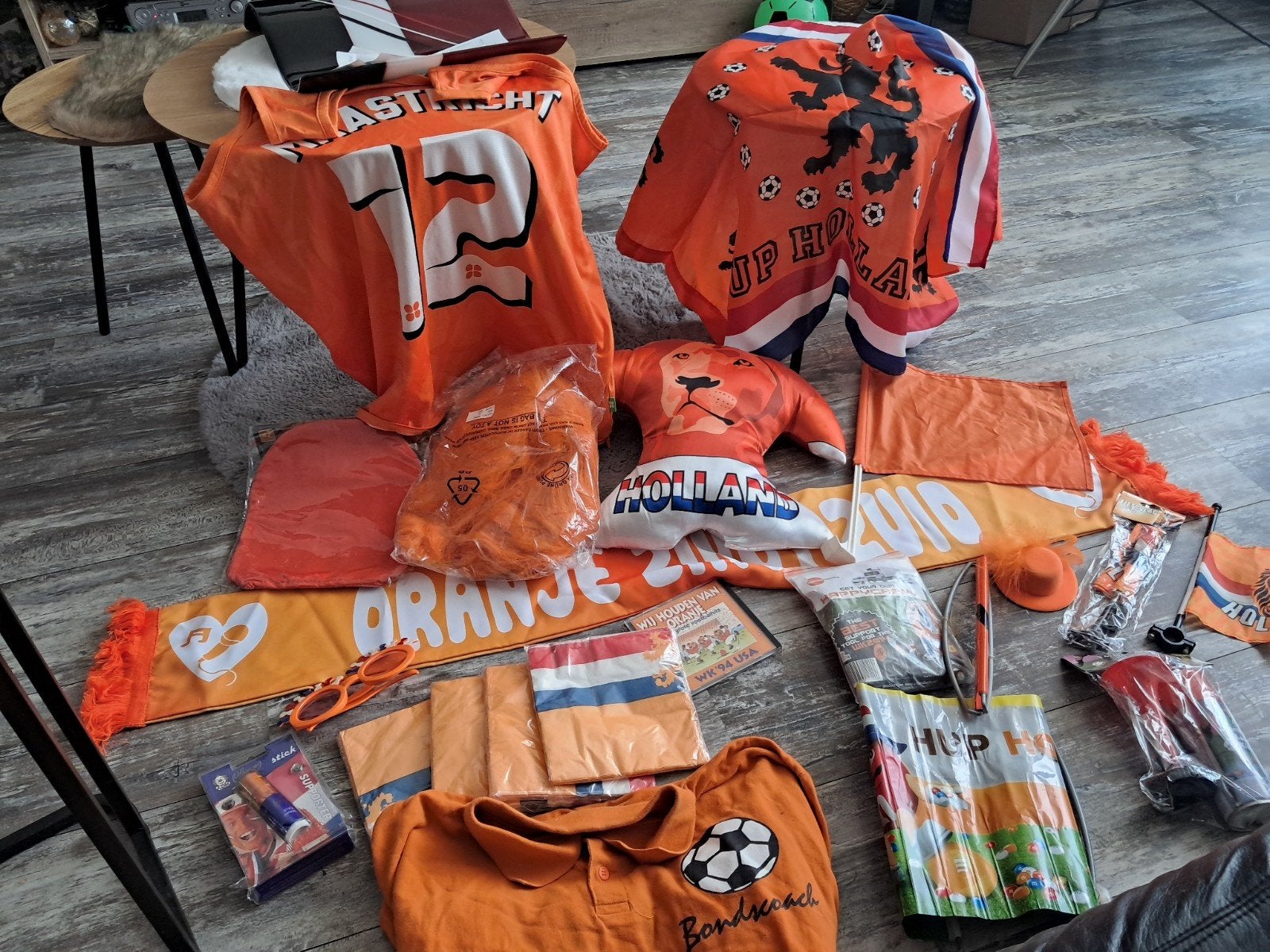 Groot Oranje Fanpakket - WK/EK Voetbal, Verzamelen, Ophalen of Verzenden