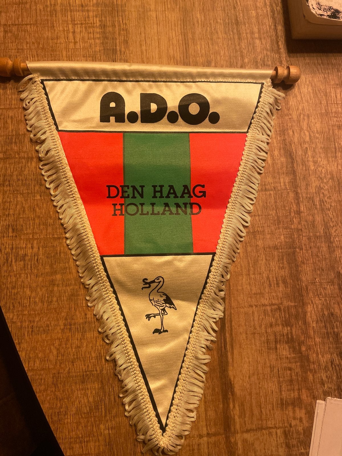 Ado Den Haag vaantje, Ophalen of Verzenden, Gebruikt, Overige binnenlandse clubs, Vaantje of Sjaal