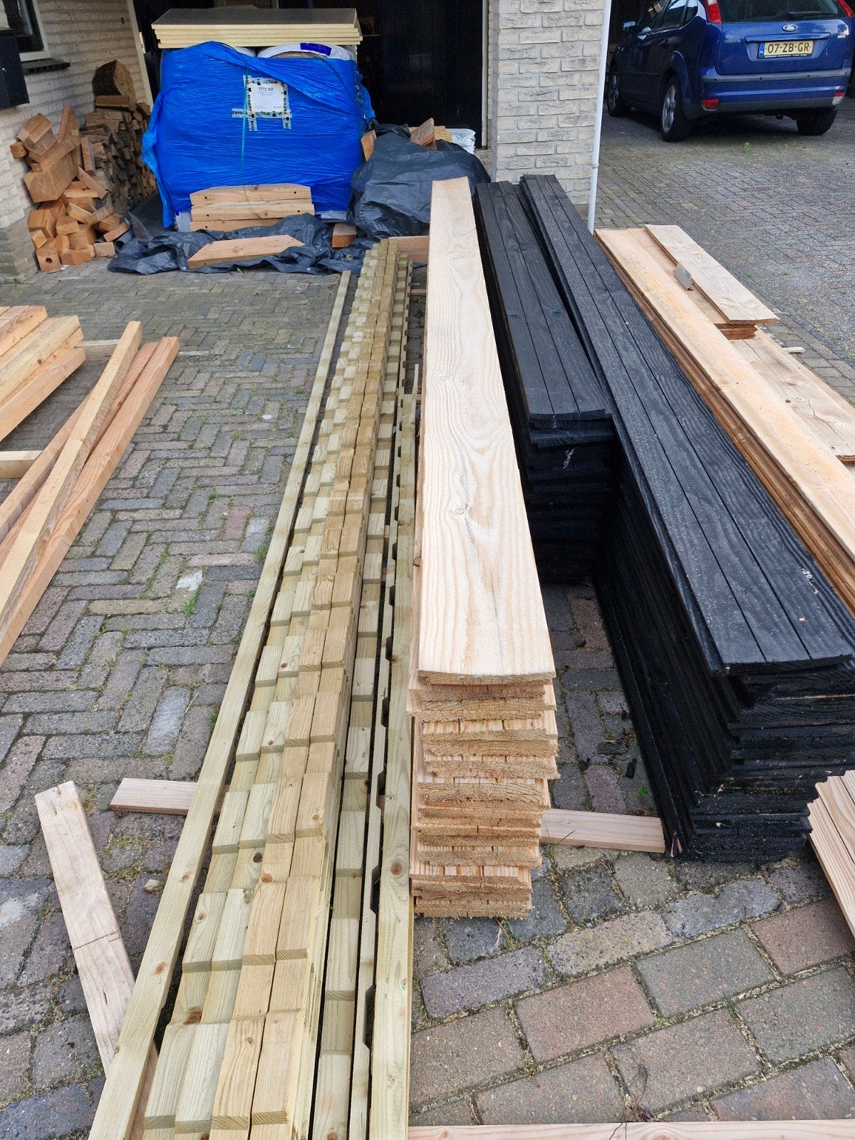 Zweeds rabbat 4 meter fijnbezaagd., Doe-het-zelf en Verbouw, Hout en Planken, Ophalen, Minder dan 25 mm, Nieuw, Plank