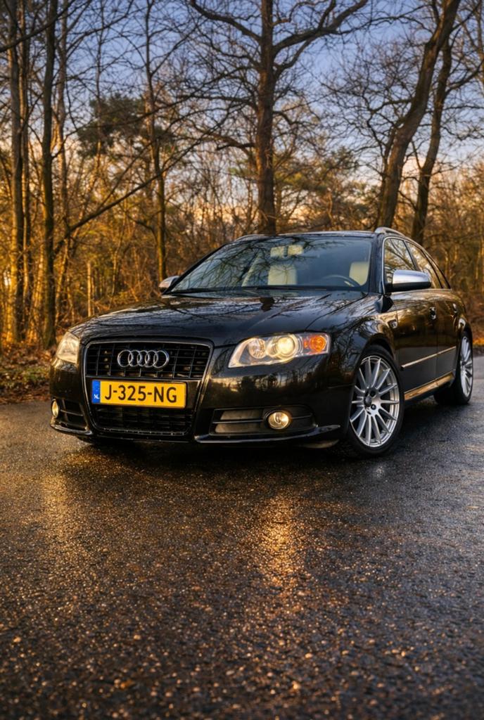 Audi s4 b7 stoelv/quattro/alcantara, Auto's, Automaat, A4, Stationwagon, Verwarming stoelen achter