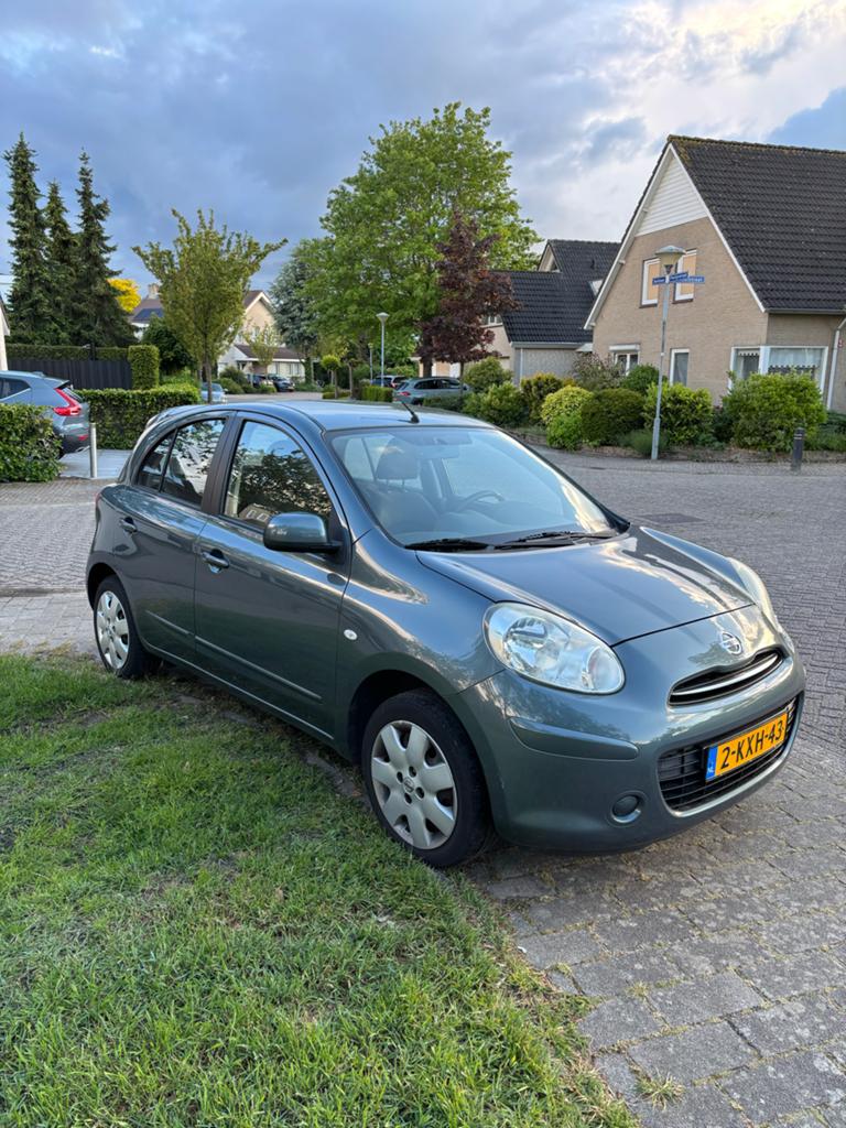 Nissan Micra 1.2 72KW 5DR 2013 Groen, Auto's, Voorwielaandrijving, 40 €/maand, 1198 cc, 23 km/l