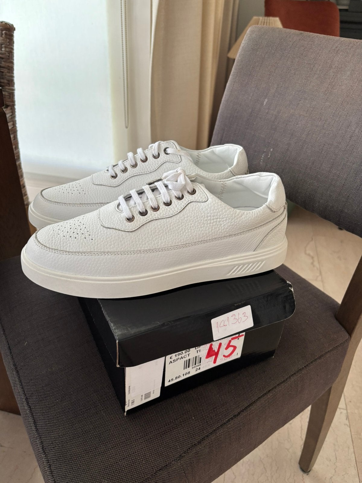 Witte sneakers Aspact maat 45, Kleding | Heren, Wit, Nieuw, Ophalen of Verzenden, Sneakers of Gympen