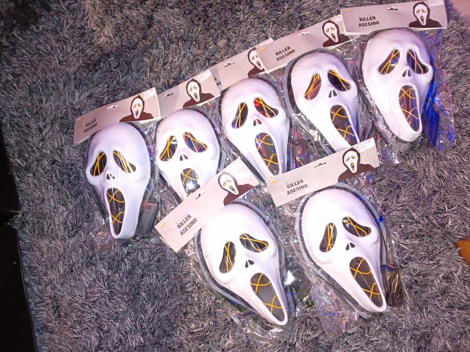 Scream Maskers Killer Asesino - Halloween Feestmaskers, Ophalen of Verzenden, Nieuw, Feestartikel, Halloween of Griezel