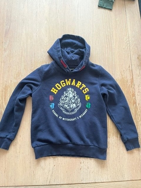 hoody d.blauw 134/140 Harry Potter, Ophalen of Verzenden, Zo goed als nieuw, Jongen, Trui of Vest