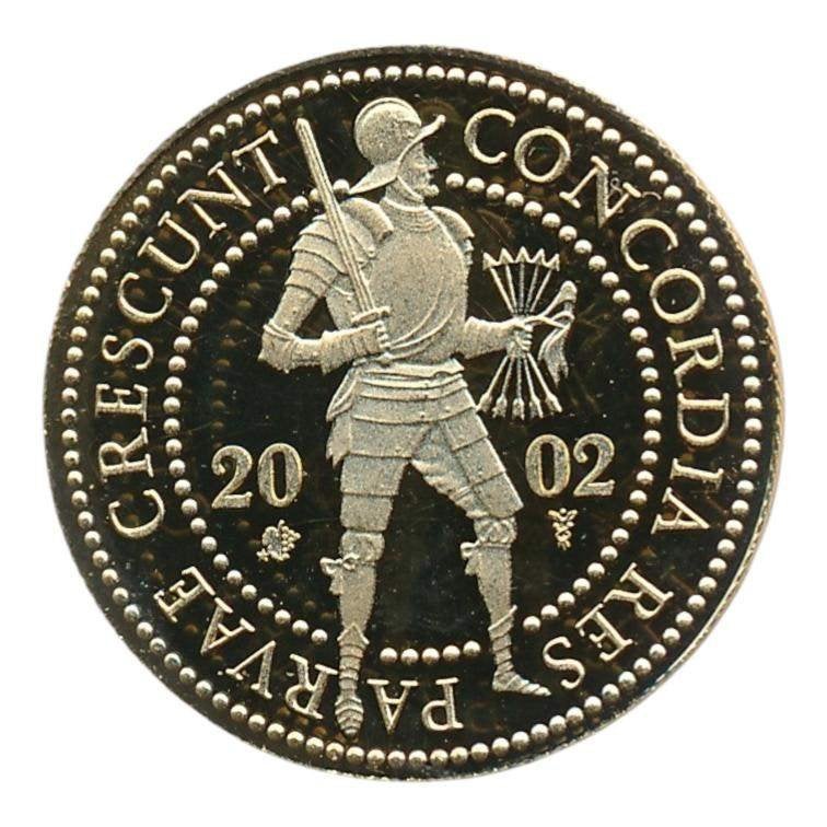 Nederland Gouden Dubbele Dukaat 2002, Ophalen of Verzenden, Goud