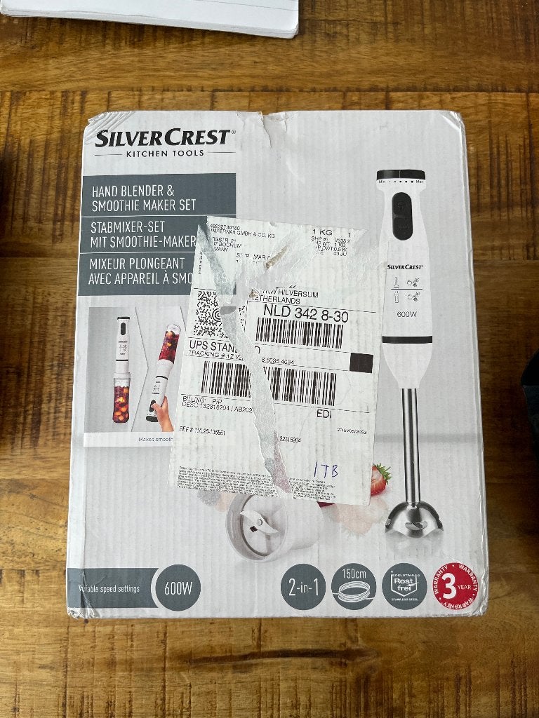 Staafmixerset met blender, Minder dan 1 liter, Ophalen of Verzenden, Nieuw, 3 snelheden of meer