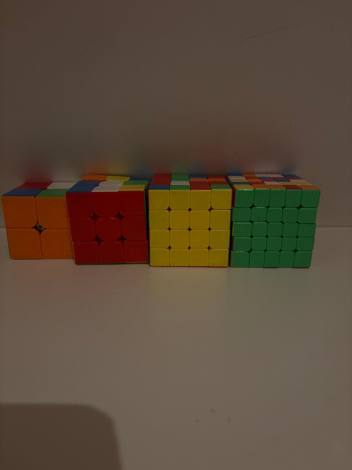 Rubik's kubus set - 2x2, 3x3, 4x4, 5x5, Ophalen of Verzenden, Gebruikt, Jongen of Meisje