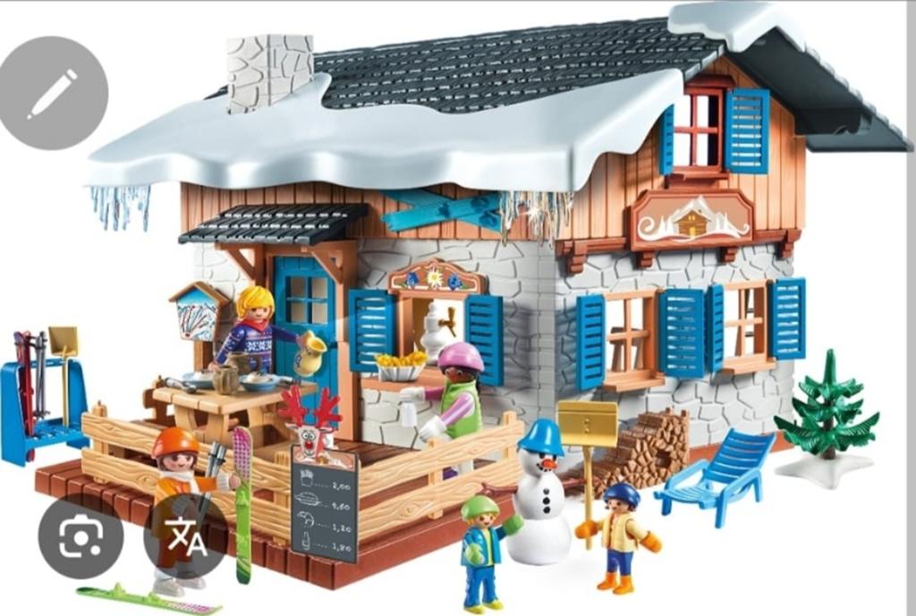 Playmobil Skihut met accessoires en figuren, Ophalen, Gebruikt, Complete set