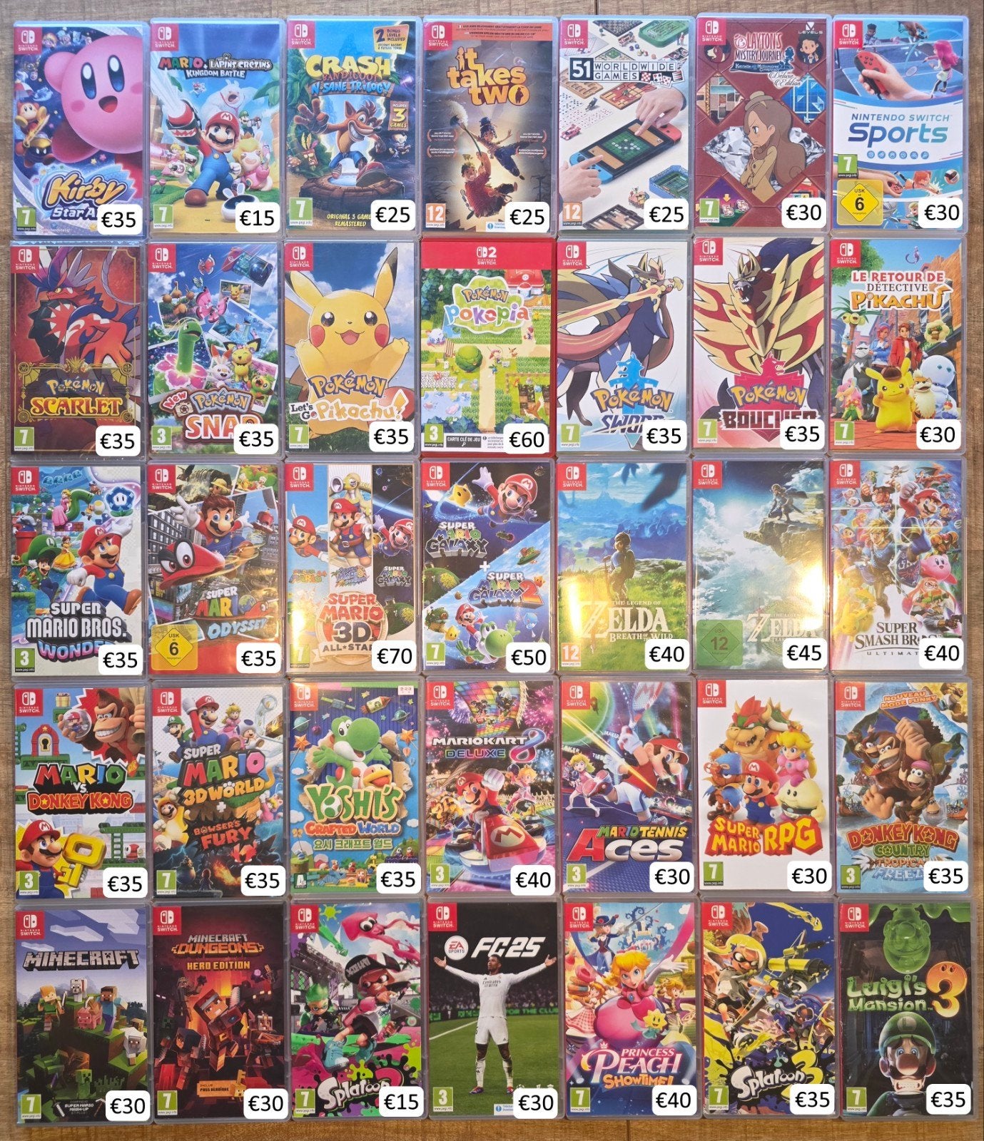 45x Nintendo Switch Games, Spelcomputers en Games, Gebruikt, Overige genres, Ophalen of Verzenden, Eén computer